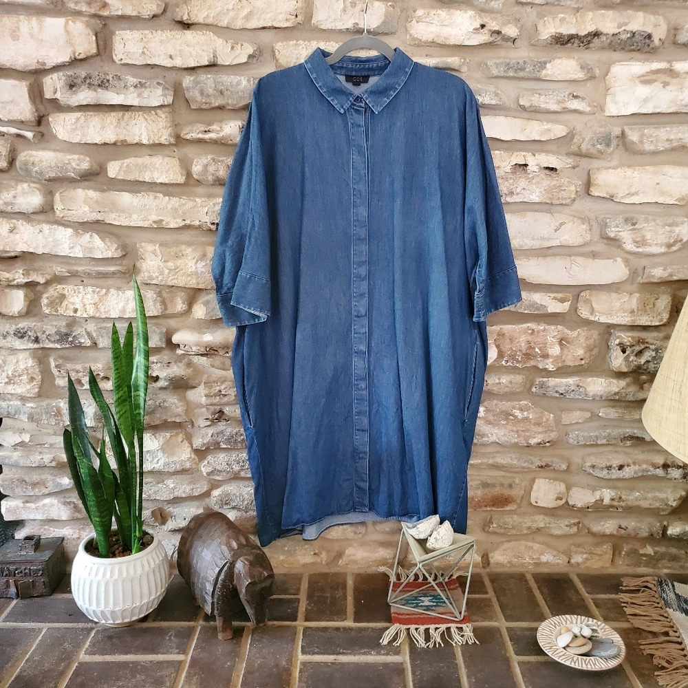 COS Boxy Dress in Denim, L (14-18 or OSFM, B)